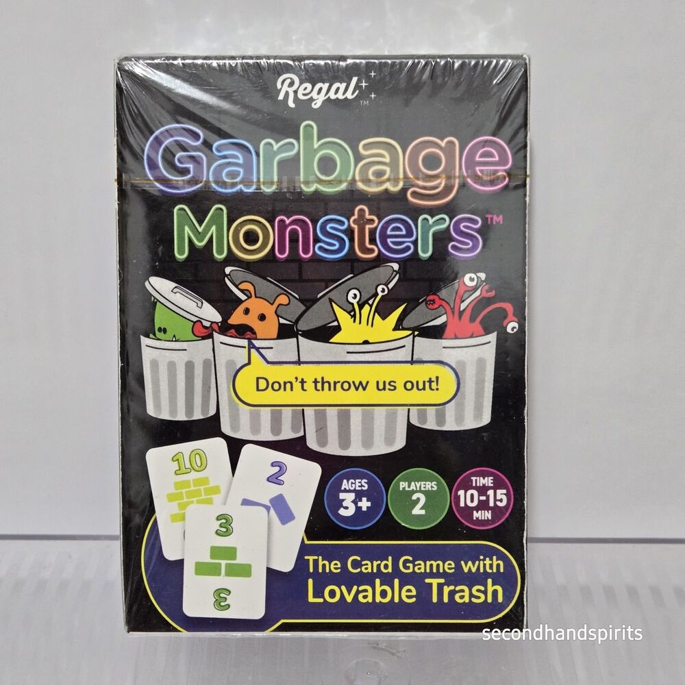Regal Games Garbage Monsters Family Card Game With Lovable Trash 2023